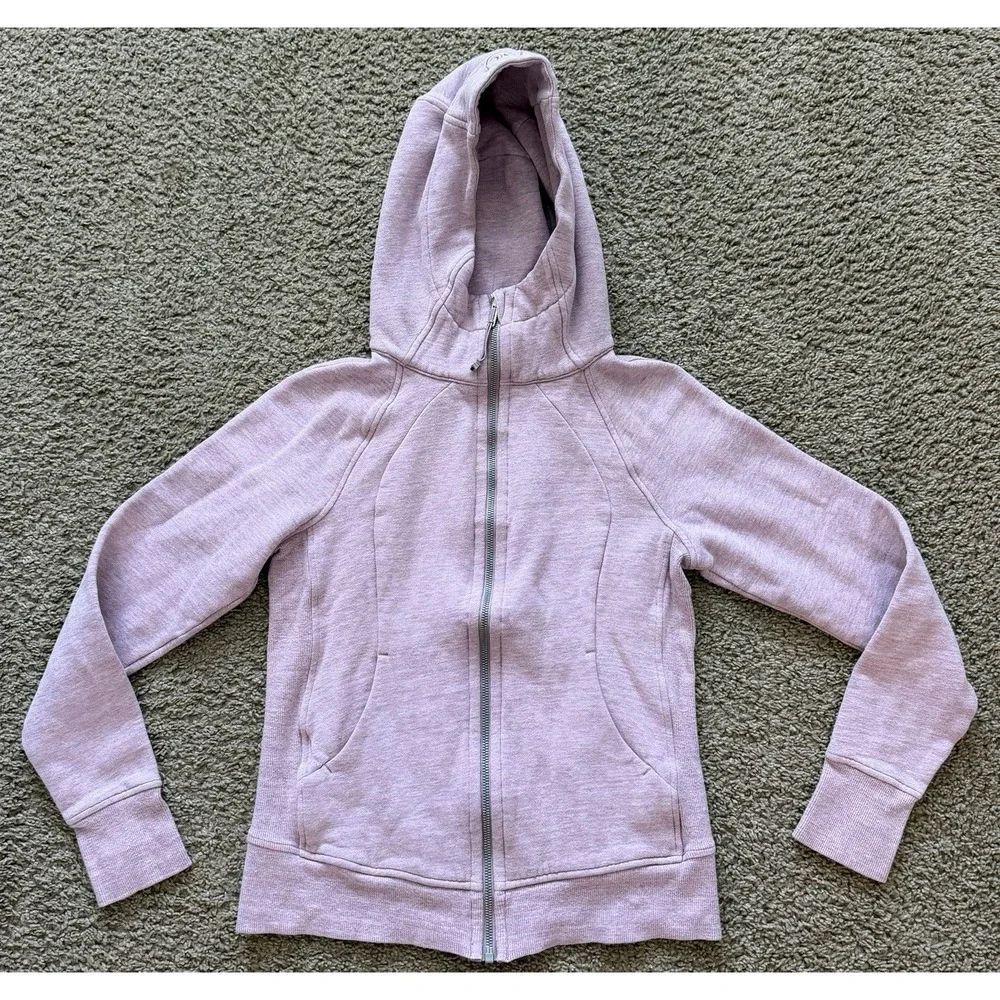 Lululemon Women's Scuba Hoodie Full Zip Size 6 Light Purple